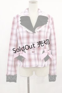 BABY,THE STARS SHINE BRIGHT / Sweet Wingタータンチェックジャケット Free ピンク H-25-07-07-1032-BA-JA-NS-ZH