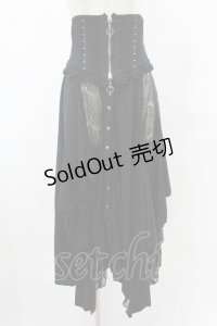 Ozz On / レース切替マルチオーバーコルセット  黒 H-25-07-07-008-OO-SK-KB-ZH