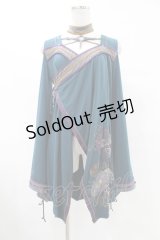 Ozz oneste / 着物衿ホルターチュニック  ターコイズ H-25-07-07-009-OO-TO-KB-ZH