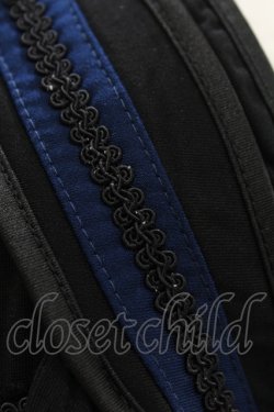 画像5: Ozz oneste / チョーカー風ホルター着物袖ボレロ  黒×ネイビー H-25-07-07-012-OO-TO-KB-ZH