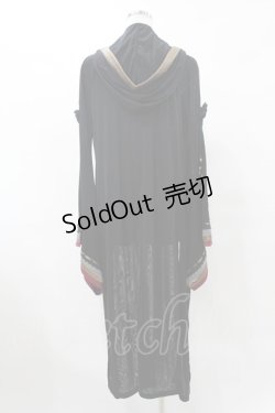 画像2: Ozz oneste / チャイナメッシュロングカーデ  黒×金 H-25-07-07-014-OO-TO-KB-ZH