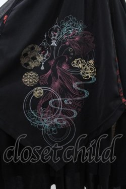 画像5: Ozz oneste / 流水羽衣天女ワンピース  黒×赤 H-25-07-07-022-OO-OP-KB-ZH