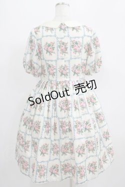 画像3: Leur Getter / Rose Card袖付きワンピース M オフ白 H-25-07-08-1003-LU-OP-KB-ZH