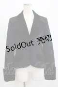 PEACE NOW / 別珍切替ウールジャケット  黒 H-25-07-08-1032-PU-JA-KB-ZH
