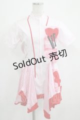 blablahospital / ツギハギナースワンピース  ピンク H-25-07-08-1035-PU-OP-KB-ZH