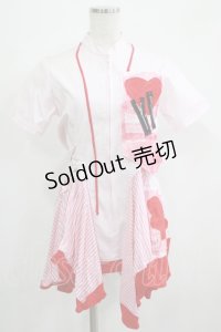 blablahospital / ツギハギナースワンピース  ピンク H-25-07-08-1035-PU-OP-KB-ZH