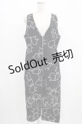 MINT NeKO / バブルネコサロペットパンツ  黒 H-25-07-08-1045-HN-PA-KB-ZH