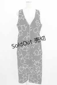 MINT NeKO / バブルネコサロペットパンツ  黒 H-25-07-08-1045-HN-PA-KB-ZH