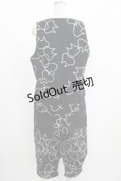 画像3: MINT NeKO / バブルネコサロペットパンツ  黒 H-25-07-08-1045-HN-PA-KB-ZH