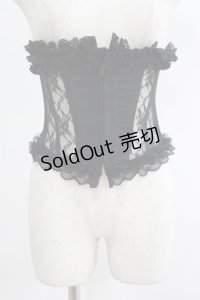 Dangerous nude / レース切替コルセット  黒 H-25-07-08-1049-PU-ZA-KB-ZH