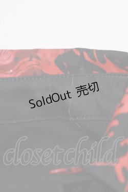 画像4: NieR Clothing / 着物風袖シャツ  黒×赤 H-25-07-08-1050-PU-BL-KB-ZH