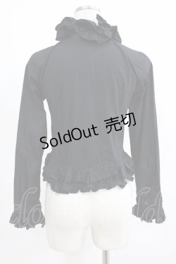 画像3: CHOICE / フリルブラウス  黒 H-25-07-08-1051-PU-BL-KB-ZH