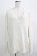 Candy Stripper / HEART BUTTON CARDIGAN  ホワイト H-25-07-08-1054-PU-TO-KB-ZH