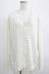 Candy Stripper / HEART BUTTON CARDIGAN  ホワイト H-25-07-08-1054-PU-TO-KB-ZH