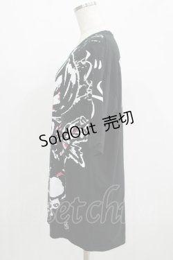 画像2: HYPER CORE / 承認欲求がぁる2Tシャツ  黒 H-25-07-08-1059-PU-TO-KB-ZH