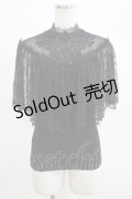 PUNK RAVE / Gothic Lace Shrug Shawl T-shirts F 黒 H-25-07-08-1060-PU-TO-KB-ZH