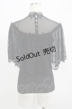 画像3: PUNK RAVE / Gothic Lace Shrug Shawl T-shirts F 黒 H-25-07-08-1060-PU-TO-KB-ZH