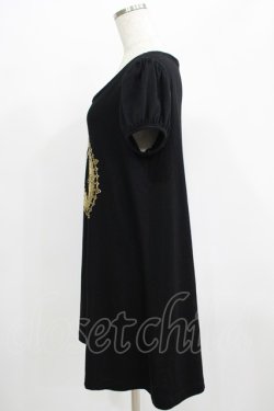 画像2: EXCENTRIQUE / Knightプリントワンピース F 黒 H-25-07-08-1061-EL-OP-KB-ZH