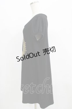 画像2: EXCENTRIQUE / Knightプリントワンピース F 黒 H-25-07-08-1061-EL-OP-KB-ZH