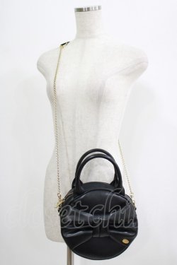 画像1: Leur Getter / 2WayリボンBag  ブラック H-25-07-08-1066-LU-BG-KB-ZH