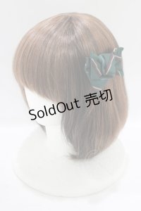 Jane Marple / レジメンタルリボンヘアコサージュ  グリーン H-25-07-08-1072-JM-AC-KB-ZH