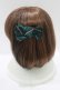 画像2: Jane Marple / レジメンタルリボンヘアコサージュ  グリーン H-25-07-08-1072-JM-AC-KB-ZH (2)