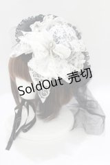 MARBLE / ヴェールミニハット  黒 H-25-07-08-1073-GO-AC-KB-ZH