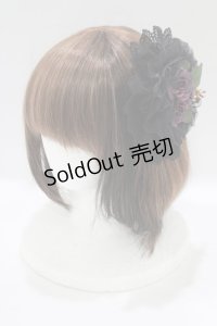 ATELIER PIERROT / キャノティエクリップブローチ  黒×紫 H-25-07-08-1074-EL-AC-KB-ZH