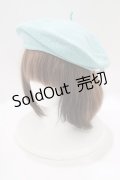 MILK / ロゴチャームベレー  サックス H-25-07-08-1075-ML-AC-KB-ZH