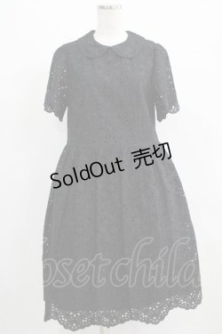 画像1: Jane Marple / カットワークレースワンピース  ブラック H-25-07-08-1009-JM-OP-KB-ZH