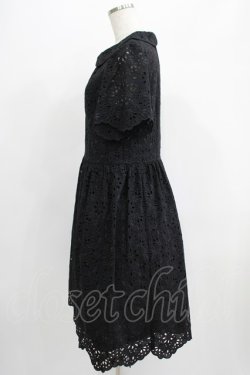 画像2: Jane Marple / カットワークレースワンピース  ブラック H-25-07-08-1009-JM-OP-KB-ZH