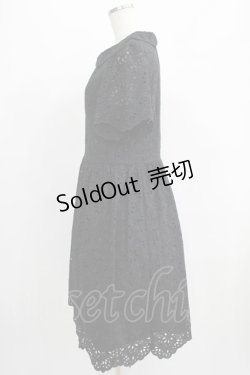 画像2: Jane Marple / カットワークレースワンピース  ブラック H-25-07-08-1009-JM-OP-KB-ZH