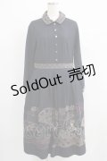 Jane Marple Dans Le Salon / British countryside day dress  ネイビー H-25-07-08-1010-JM-OP-KB-ZH