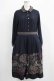 画像1: Jane Marple Dans Le Salon / British countryside day dress  ネイビー H-25-07-08-1010-JM-OP-KB-ZH (1)