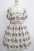 Leur Getter / Rose Card袖付きワンピース M オフ白 H-25-07-08-1003-LU-OP-KB-ZH