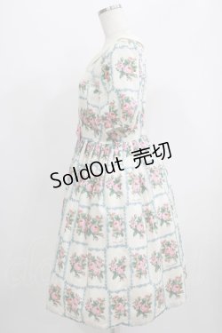 画像2: Leur Getter / Rose Card袖付きワンピース M オフ白 H-25-07-08-1003-LU-OP-KB-ZH