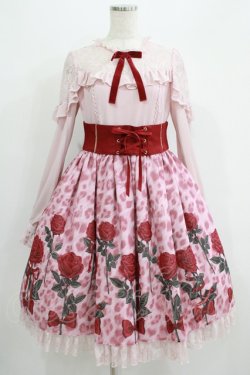 画像1: Angelic Pretty / Rebecca Leopardワンピース Free ピンク H-25-07-09-001-AP-OP-NS-ZH