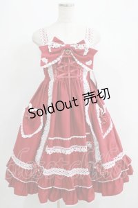 BABY,THE STARS SHINE BRIGHT / くみゃちゃんのHeart Sugar Decorationジャンパースカート Free エンジ H-25-07-09-003-BA-OP-NS-ZH