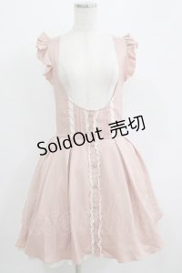 LIZ LISA / リボン刺繍ジャンスカ Free ピンク H-25-07-09-033-LO-OP-NS-ZH