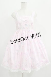 Angelic Pretty / オリジナルプリントジャンパースカートセット Free ピンク H-25-07-09-004-AP-OP-NS-ZH