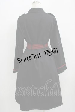 画像3: Favorite / 姫神かをりさんコラボグッズ* ユニセックス軍ロリ風ロングコート XL ブラック H-25-07-09-038-LO-CO-NS-ZH