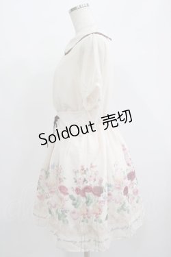 画像2: axes femme POETIQUE / 花柄ストライプワンピース M 生成り H-25-07-09-040-AX-OP-NS-ZH