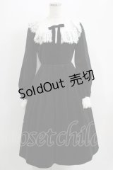 axes femme kawaii / ベロアワンピース M ブラック H-25-07-09-041-AX-OP-NS-ZH