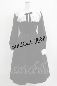 axes femme kawaii / ベロアワンピース M ブラック H-25-07-09-041-AX-OP-NS-ZH