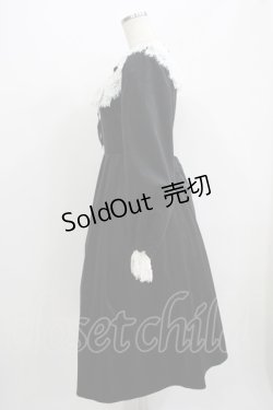 画像2: axes femme kawaii / ベロアワンピース M ブラック H-25-07-09-041-AX-OP-NS-ZH