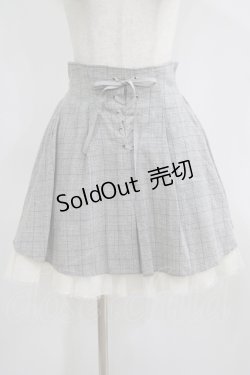 画像1: Secret Honey / チェックスカート Free ブラック H-25-07-09-043-CA-SK-NS-ZH