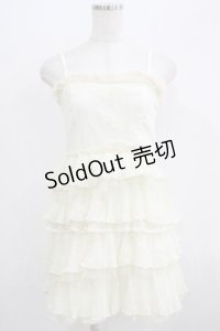LIZ LISA / プリーツフリルワンピース Free 生成り H-25-07-09-049-LO-OP-NS-ZH