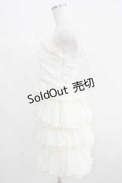 画像2: LIZ LISA / プリーツフリルワンピース Free 生成り H-25-07-09-049-LO-OP-NS-ZH