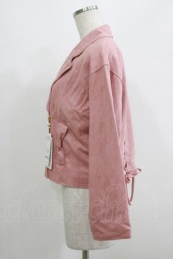 画像2: LODISPOTTO / リボンライダースジャケット M ピンク H-25-07-09-050-LO-JA-NS-ZH