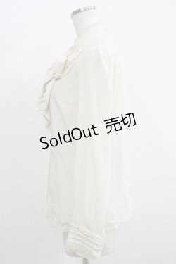 画像2: axes femme / ラッフルフリルブラウス M 生成り H-25-07-09-051-AX-BL-NS-ZH